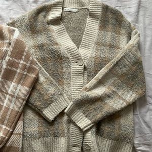 OAK+FORT Plaid Cardigan